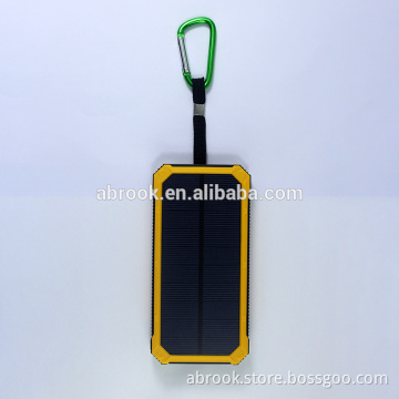 Waterproof portable 12000mah solar charger for mobile phone 5v 2a